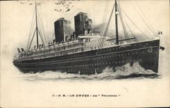 CPA Bateau Paquebot Le Havre La Provence 