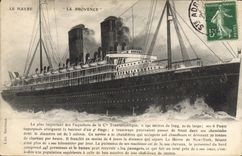 CPA Bateau Paquebot Le Havre La Provence 