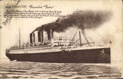 CPA Bateau Paquebot Paris Le Havre 