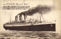 CPA Bateau Paquebot Paris Le Havre 