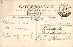 CPA Fantaisie Poisson 1er Avril 