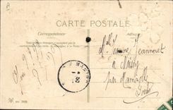 CPA Fantaisie Poisson 1er Avril Colombe Fleurs