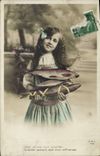 CPA Fantaisie Enfant Poissons 