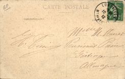 Postal Caza Perro Perros Carrusel de la guarnición de Luneville Fiesta el próximo 7 de agosto de 1913 Caza CUMBRE