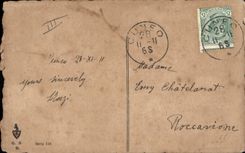 Vintage Postcard Fantasy Children Piano