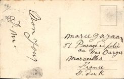 Vintage Postcard Fantasy Woman Hat Poisson