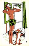 Vintage Postcard Fantaisie Safeguards childhood and adolescence a good health Enfant Dog
