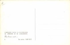 Vintage Postcard Fantaisie Safeguards childhood and adolescence a good health Enfant Dog