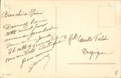 Vintage Postcard Fantasy Woman Cradle