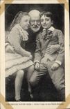 Vintage Postcard Victor Hugo and his small children