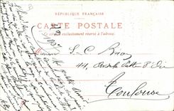 Postal Victor Hugo Retrato por Bonnat Calle de Bassano