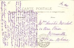 Vintage Postcard Besancon Rules of Victor Hugo Place Granville