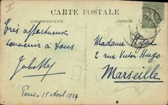 Vintage Postcard Victor Hugo Maison Places from the Vosges