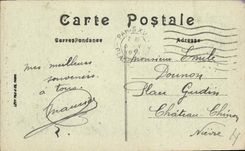 Vintage Postcard Victor Hugo Paris the monument