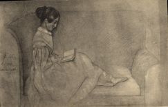 Vintage Postcard Victor Hugo House His daughter Leopoldine in 1837