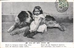 CPA Chiens Chien Enfant 