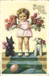 CPA Chiens Chien Enfant 