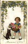 CPA Chiens Chien Enfant 