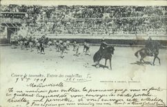 CPA Corrida Course de taureaux Entree des cuadrillas 