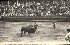 CPA Corrida Course de taureaux Antes de la muerte del toro 
