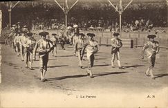 CPA Corrida Course de taureaux Le paseo 