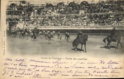 CPA Corrida Course de taureaux Entree des cuadrillas 