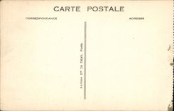 Vintage Postcard Boat Interior Steamer of the Paris Deck chair the puppet Theater