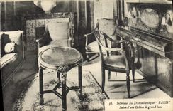 CPA Bateau Paquebot Interieur du Transatlantique Paris Salle d'une cabine de grand luxe 
