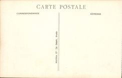 Vintage Postcard Boat Interior Steamer of the Paris Deck chair great descent