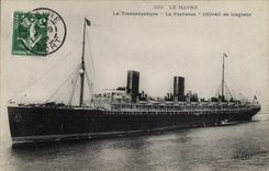 CPA Bateau Paquebot Le Havre Le Transatlantique La Provence 
