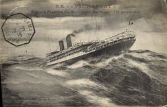 CPA Bateau Paquebot SS Paul Lecat Messageries Maritimes 