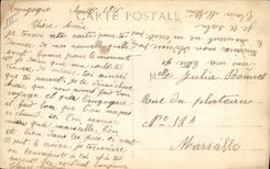 CPA Bateau Paquebot des Messageries Maritimes Telegraphie sans fil Porthos 