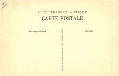 Vintage Postcard Boat Steamer Paris Cabin of the apartment of great luxury