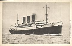 CPA Bateau Paquebot Providence 