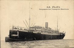 CPA Bateau Paquebot SS Plata 