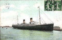 CPA Bateau Paquebot La Provence 