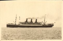 Vintage Postcard Boat Steamer Cyp Fabre SS Patria