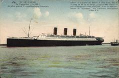 CPA Bateau Paquebot Le Havre Paris 