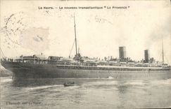 CPA Bateau Paquebot Le Havre La Provence 