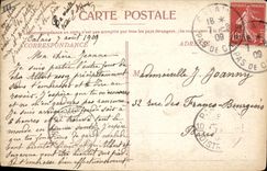 Vintage Postcard Boat Calais Steamer outgoing Queen of the port