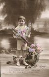 CPA Fantaisie Paques Poisson Enfant 