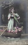 CPA Fantaisie Paques Poisson Enfant 