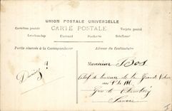 CPA Fantaisie Paques Poisson Femme 