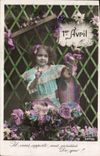 CPA Fantaisie Paques Poisson Enfant 