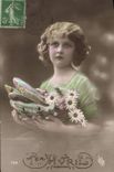 CPA Fantaisie Paques Poisson Enfant 