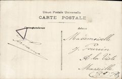 CPA Fantaisie Paques Poisson Femme 