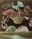 CPA Fantaisie Paques Poisson 