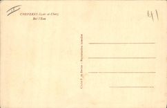 CPA Chasse a courre Cheverny Bat l'eau Chien Chiens 