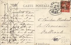 Postal Caza que debe perseguirse Compiègne Tripulación del Francport lo vuelven al castillo CUMBRE