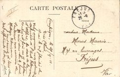 Vintage Postcard Chasse has courre Equipage of Francport Hallali in the drill of Laigne